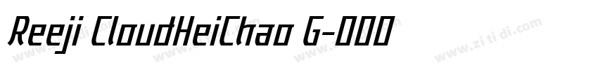 Reeji CloudHeiChao G字体转换